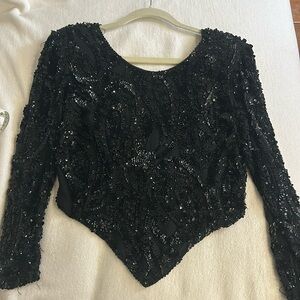 Festive top perfect to pants or skirt size L